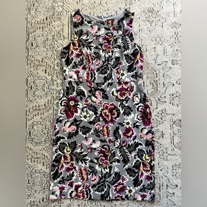 Ann Taylor Spring Colorful Floral Sleeveless Sheath Dress Size 8